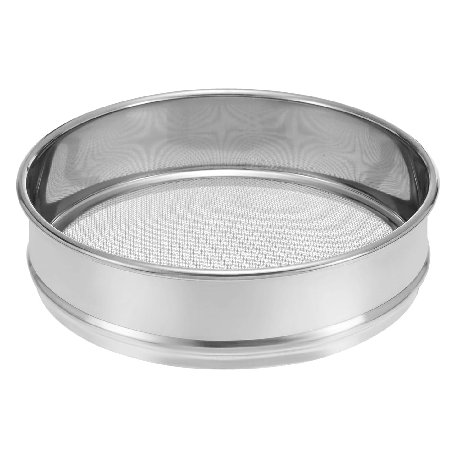 PATIKIL 10 Mesh Lab Sieve, 8" Diameter Test Sieve 304 Stainless Steel Wire Cloth (2mm) for Industrial Laboratory