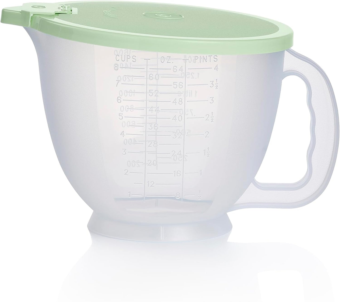 Tupperware Classic Mix-N-Store Pitcher Set in Mint Green and Candy Pink, Dishwasher Safe and BPA Free (2 Bowls, 2 Lids)