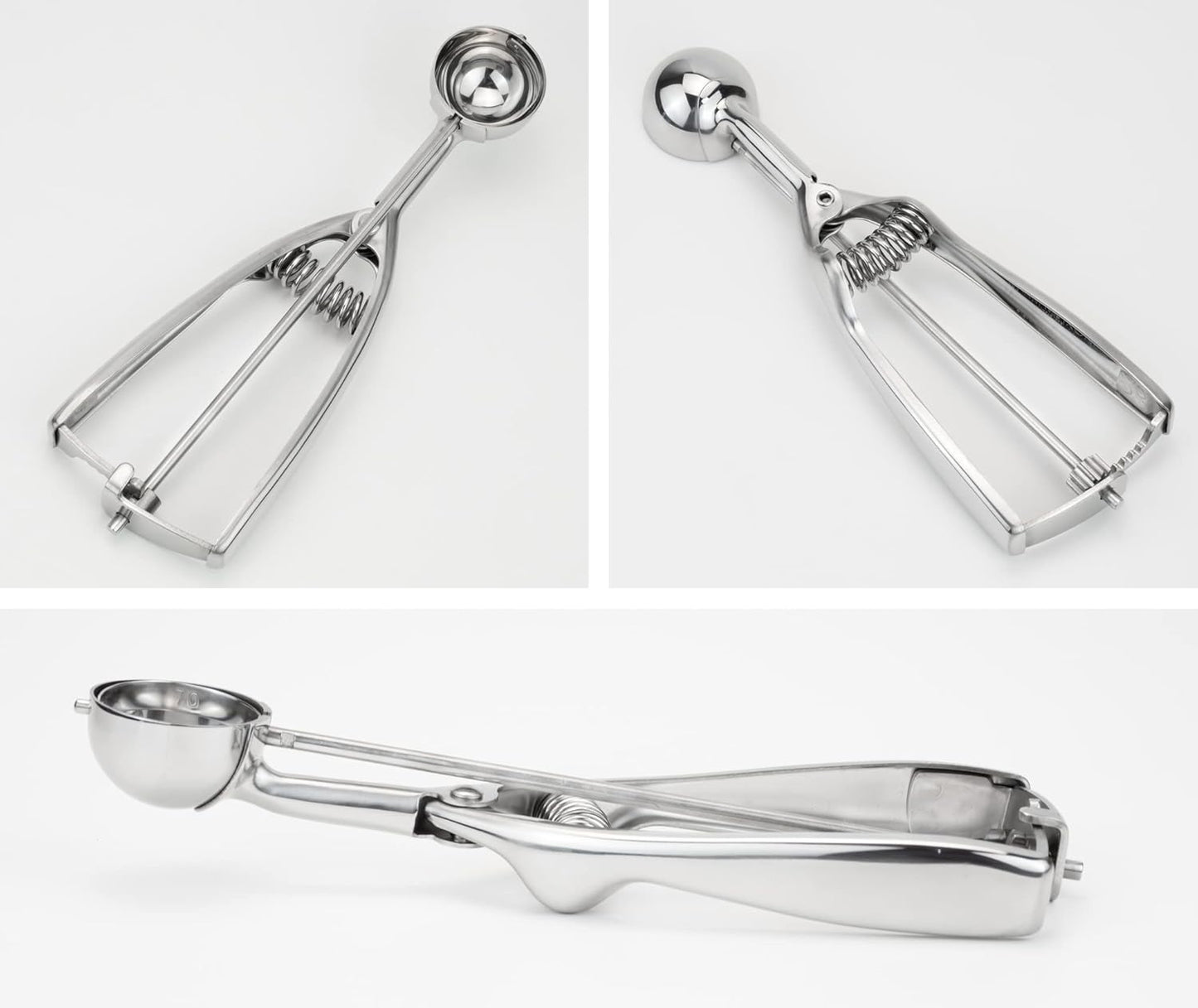 Professional 18/8 Stainless Steel Medium Cookie Scoop, Size 40