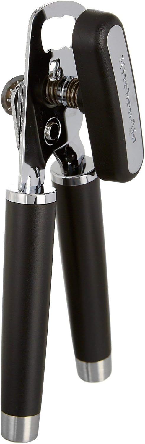 KitchenAid Gourmet Multifunction Can Opener/Bottle Opener, 8.36-Inch, Black