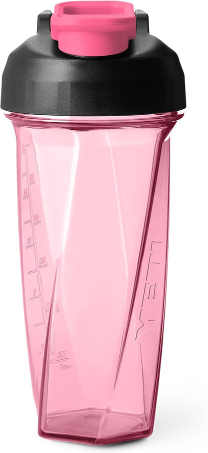 YETI Yonder Helimix Vortex Blender Shaker Bottle Holds up to 20oz | No Blending Ball or Whisk | USA Made | Portable Pre Workout Whey Protein Drink Shaker Cup | Dishwasher Safe, Clear