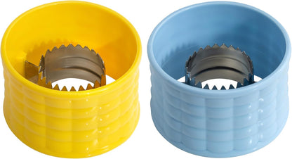 Corn Peeler for Corn on the Cob - Plastic Corn Stripper for Cobber - Fresh & Sweet Corn Kernel Remover Tool With Stainless Steel Blades, Quick Stripping, 2 Pcs