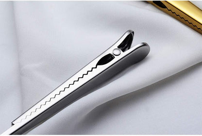 3 PCS Coffee Scoop with Clip 2 in 1 Stainless Steel 1 tbsp Ground Measuring Spoon with Bag Clip for Coffee Tea