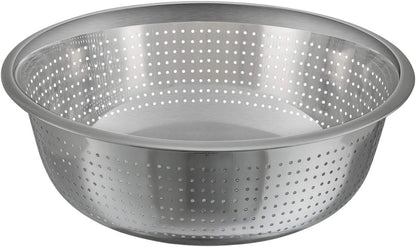 Winco Aluminum Colander with Base, 8-Quart, Medium