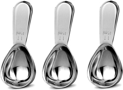 Stainless Steel 1 Tablespoon Measuring Coffee Scoop Spoon, Set of 1