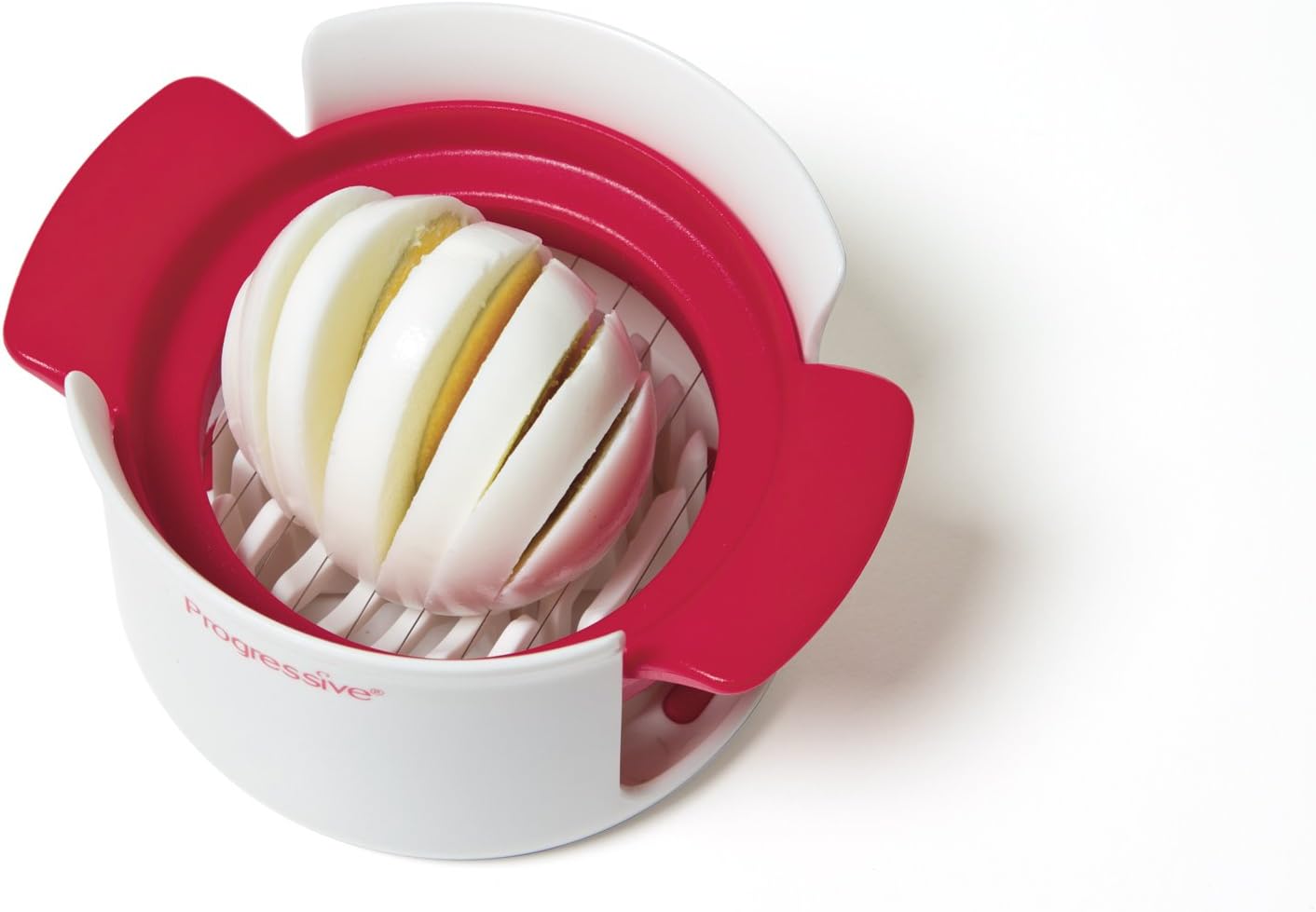 Prepworks by Progressive Compact Egg Slicer,white, red and yellow