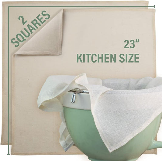 Organic Unbleached Cotton Cheesecloth – GOTS Certified Muslin Cloth for Straining & Cooking, Reusable Kitchen Filter, Large 18 sq ft