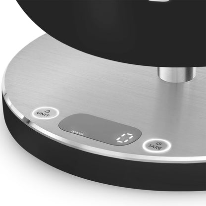 SMEG Contemporary Digital Kitchen Scale with Removable Bowl (Black)
