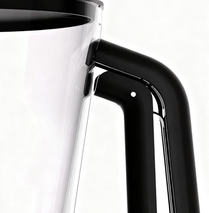 Pancake Batter Mixer - 1L Funnel Shape Container, Precise Baking Accessory, Comfortable Squeeze Handle, Cake Dispenser with Stand | Controlled Batter Pourer for Maker Waffles Pancakes Sauce Dressing