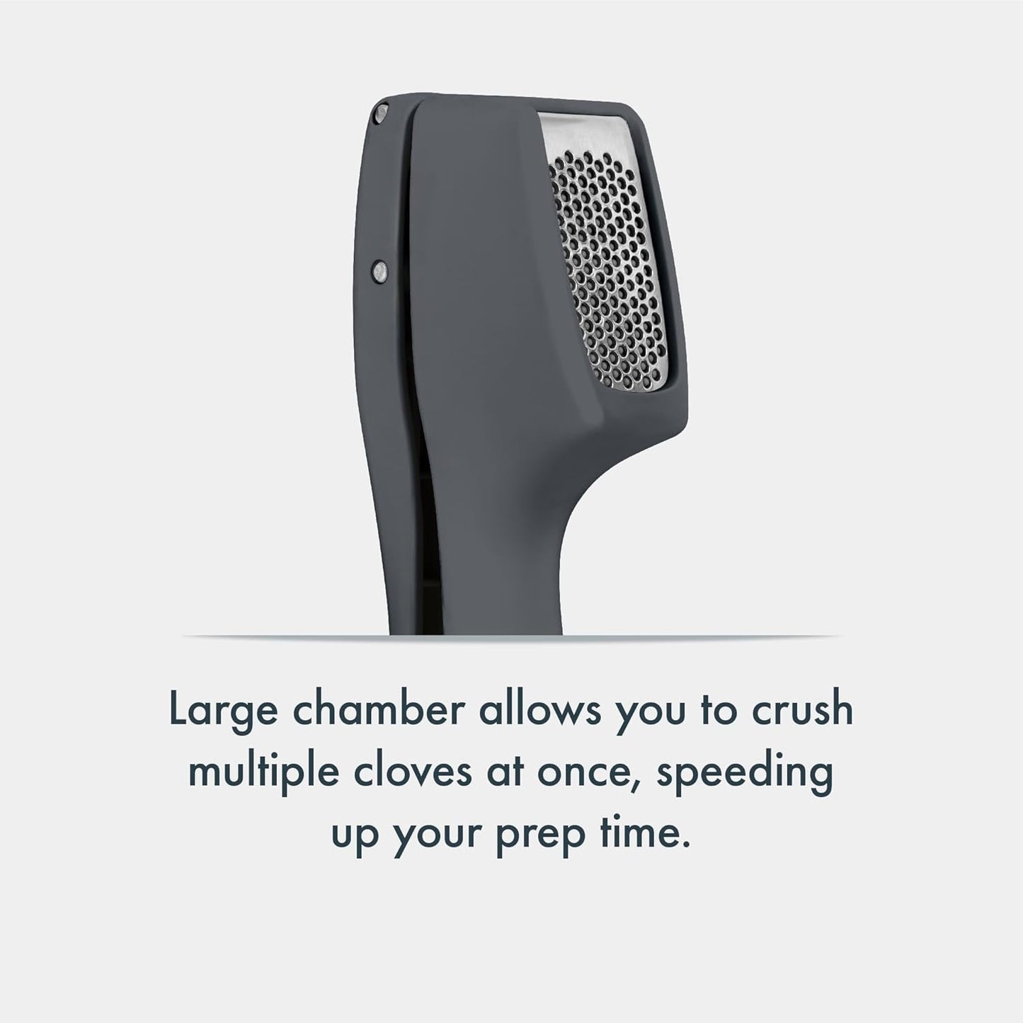 Culinare Garlic Press – Ergonomic Garlic Crusher with Large Chamber for Multiple Cloves – Easy to Use Ginger Mincer – Powerful Stainless Steel Crushing Action – Dishwasher Safe, 2-Year Guarantee