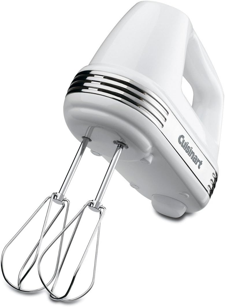 Cuisinart Power Advantage Plus 9-Speed Hand Mixer, 220W Motor, Electric Mixer with Dishwasher-Safe Beaters, Storage Case, HM-90BCS, Brushed Chrome