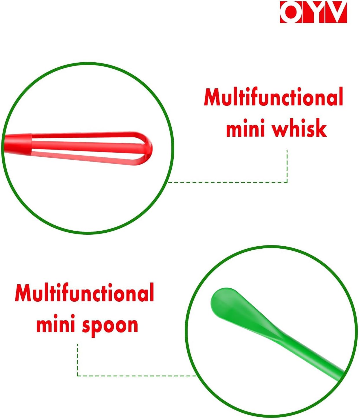 OYV Scandinavian Modern Colors Mini Whisk Set, 8.5 in Mini Whisks for Cooking, 3 Pieces Small Wisk For Whisking, Beating, Blending Ingredients, Mixing Sauces, BPA Free Tiny Whisk