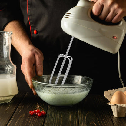 PRETYZOOM Hand Mixer Attachments 2-Pack Replacement Beaters for Electric Whisk and Drill Mixers Stainless Steel 8.38X1.77X1.77In Efficient Egg Whisking and Dough Mixing Kitchen Tool