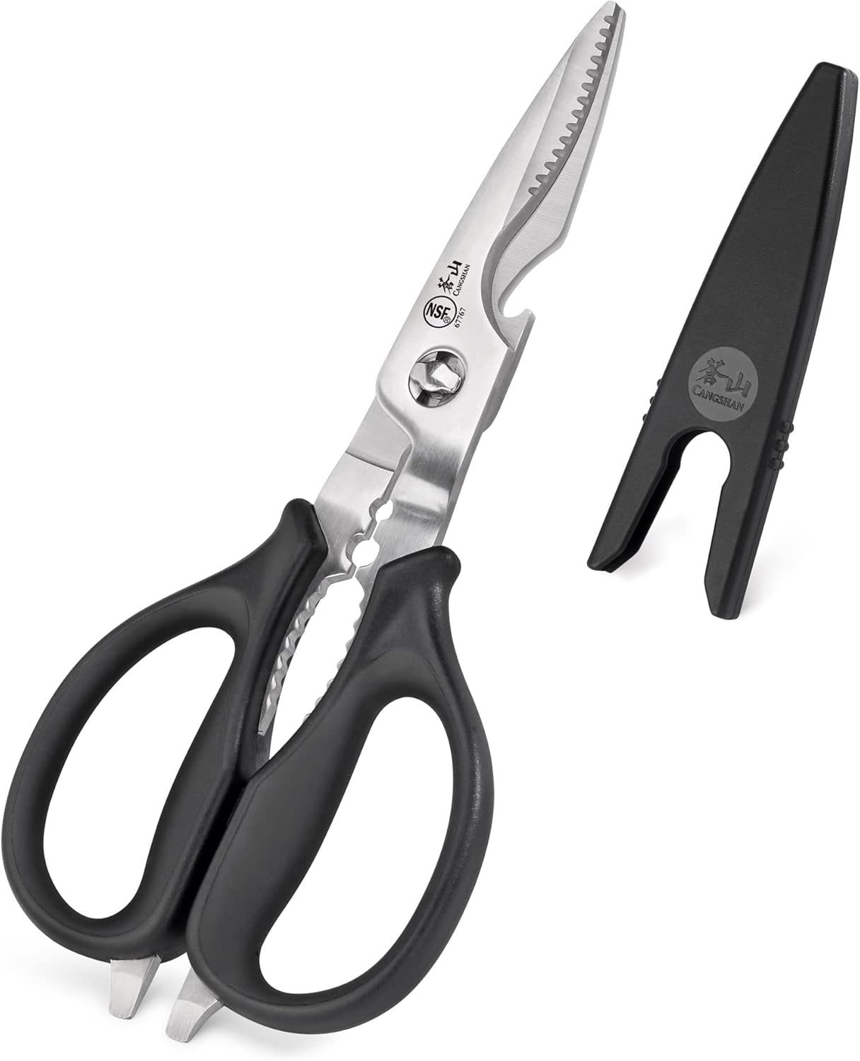 Cangshan 503343 9-inch Heavy-Duty Come-Apart Kitchen Shears with Guard