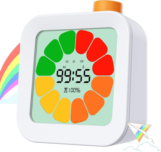 EooCoo Digital Visual Timer 60-Minute Countdown (3-in-1) for Kids & Adults, Handy Time Management Tool, Classroom Essential, Ideal Back-to-School Teacher Gift - Fits Homeschool, Kitchen, ADHD Users