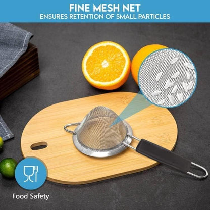 Fine Mesh Strainer - 3.3 Inch Conical Sieve - Tea Strainers for Loose Tea, Coffee Strainer, Food Strainer, Juice Strainer, and Much More!
