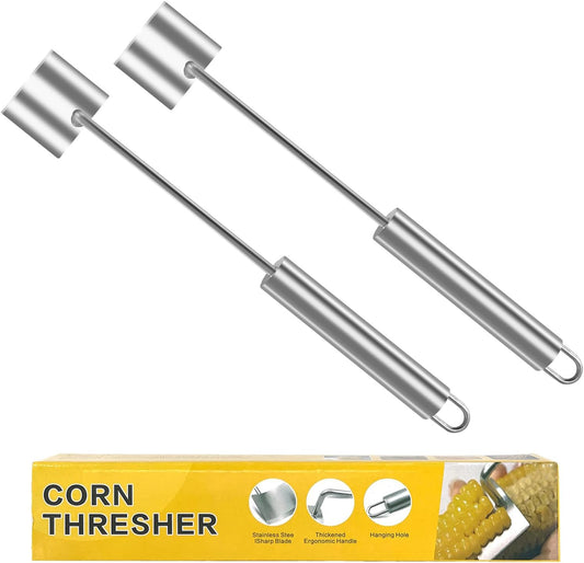 2 PCS Corn Peeler for Corn on the Cob, 2025 NEW Corn Cob Peeler Stainless Steel Corn Cob Stripper Tool for Kitchen and Outdoor Dining(2 Shovel)