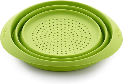 Lekue Collapsible Colander, Green