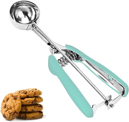 Ice Cream Scoop, 18/8 Stainless Steel Cookie Scoop, Cookie Scoops for Baking, 2 Tbsp/ 30 ml/ 1 oz Cookie Dough Scoop, Ice Cream Scooper with Trigger Release, Cookie Scooper for Baking