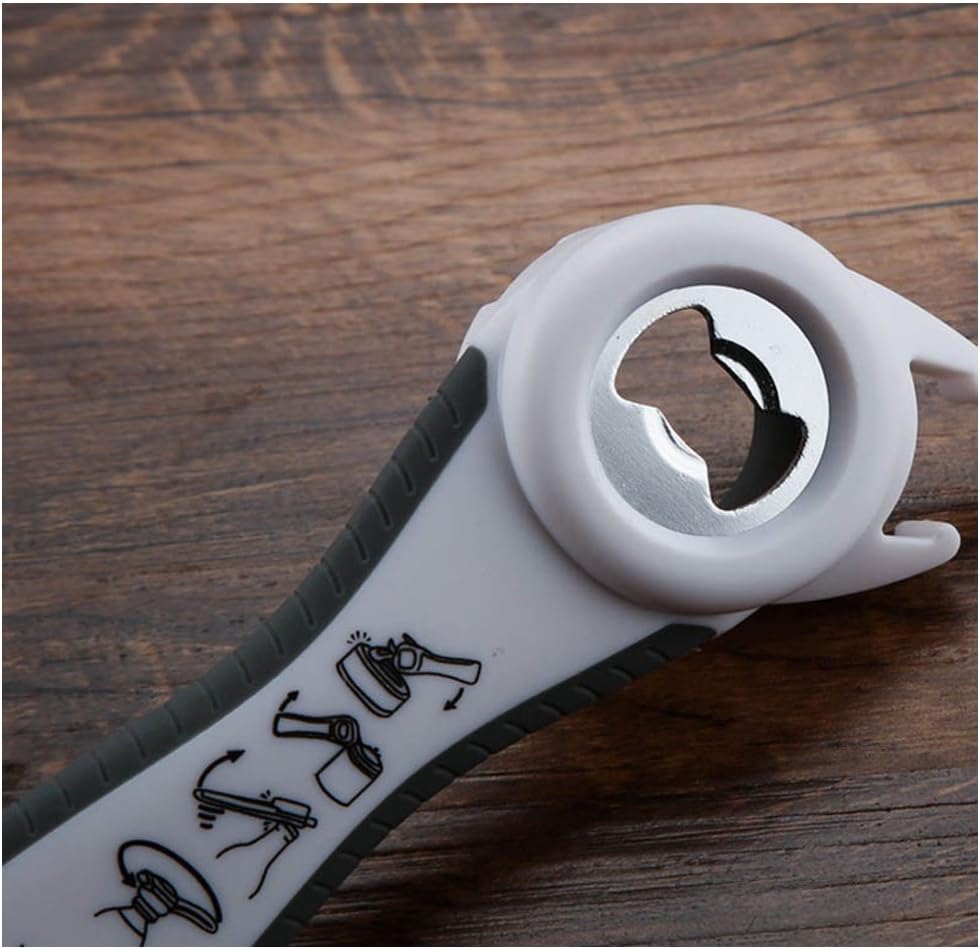 Jar Opener Multifunction Adjustable for 1-4 inches Bottle Can, Stainless Steel Lids Off Jar Opener. Fit Seniors, Arthritis, Women, Chilren, Weak Hands