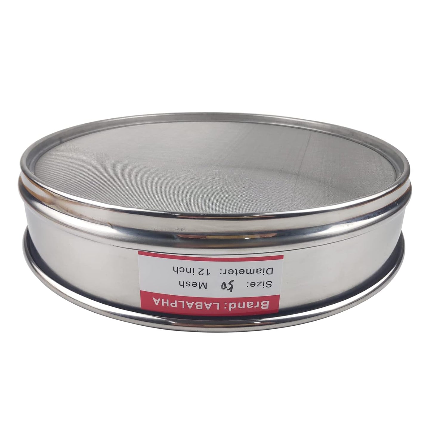 LABALPHA 35 Mesh Lab Sieves, 35 Mesh Test Sieve, 12'' Diameter, 304 Stainless Steel Wire Cloth (0.5mm)