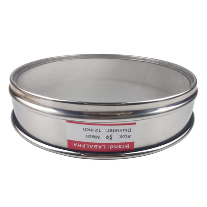 LABALPHA 35 Mesh Lab Sieves, 35 Mesh Test Sieve, 12'' Diameter, 304 Stainless Steel Wire Cloth (0.5mm)