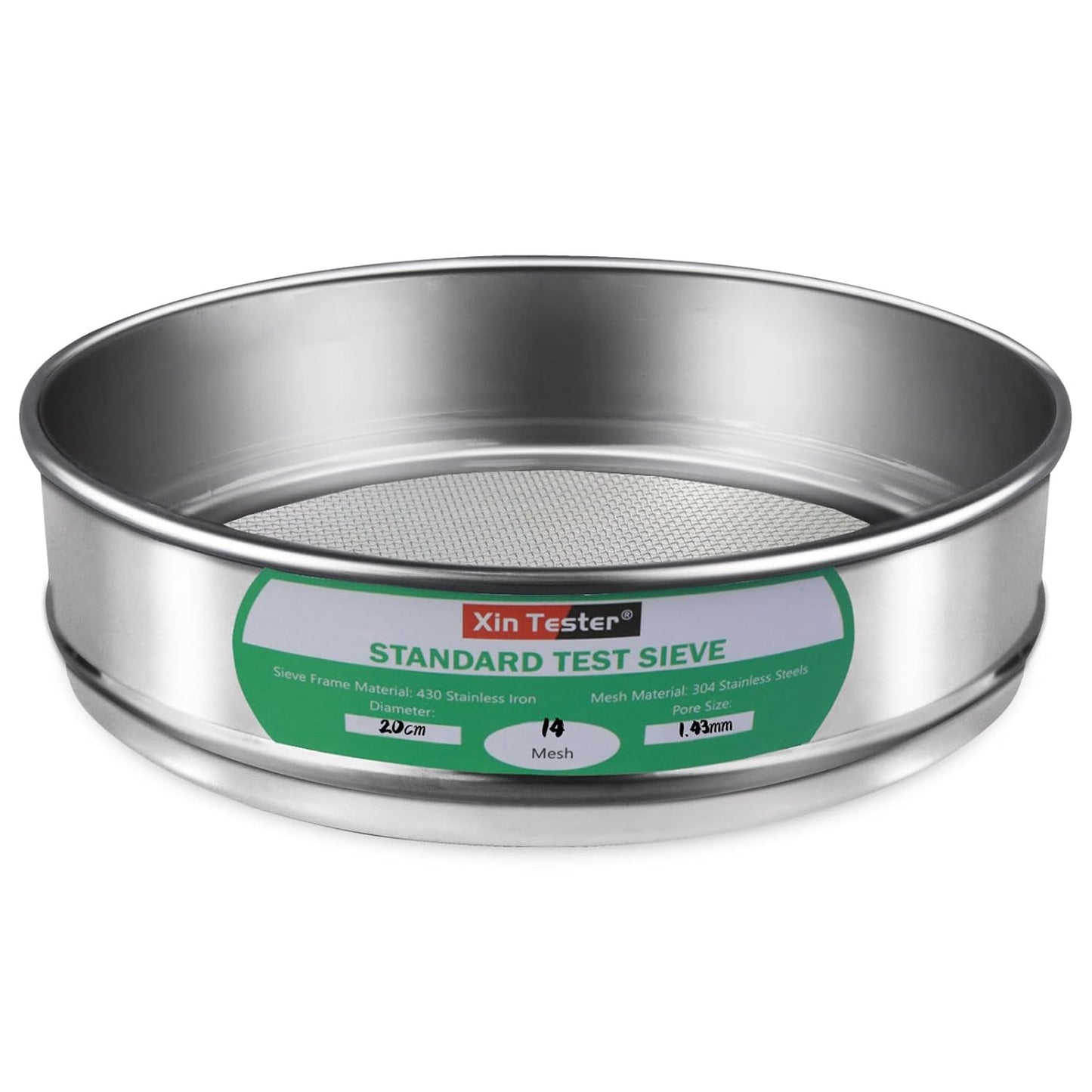 Xin Tester 325 mesh Standard Mesh Lab Sieves Laboratory Sample Test Analysis Sieve Dia 7.88 Inches