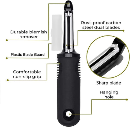 Vegetable Peeler Sharp Stainless Steel Blades for Veggie Potato Sugarcane Pumpkin Papaya Peeling Tool