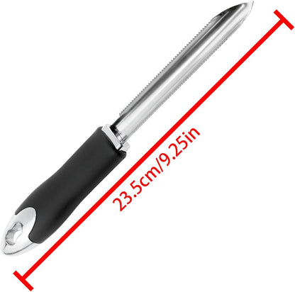 Yocimango-Rugged stainless steel melon core Extractor Pepper corer with tooth Suitable for removing fruit melon vegetable core extractor, easy to use, good kitchen helper -1pcs