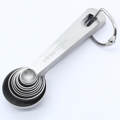 Luomorgo 4 Pc Set Measuring Spoons - Stainless Steel, 1/64, 1/32, 1/16, 1/8 tsp for Dry & Liquid Ingredients