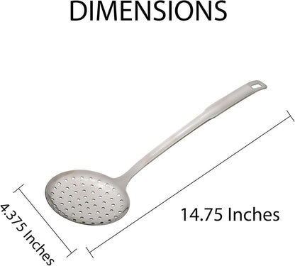 HIC Kitchen Spaghetti Ladle and Pasta Server with Long Handle, 18/8 Stainless Steel, 13-Inch