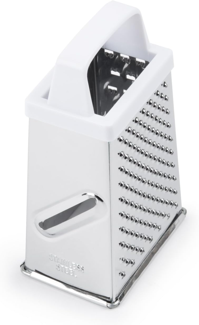 Fox Run 4-Sided Grater, Stainless Steel, 8-Inch