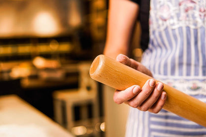 Classic French Rolling Pins Bamboo Wooden Rolling Pin for Baking Pizza Dough Pie Cookie, 13-Inch