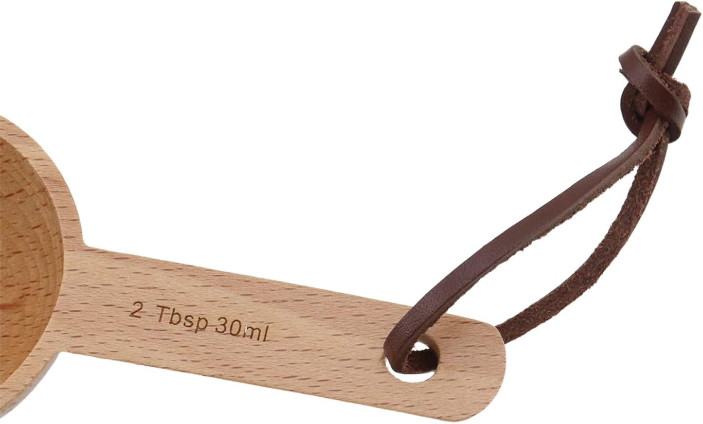 30ml Wood Measuring Spoon and Scoop Wooden Tablespoon 30ml Measuring Scoop 2 TBSP Retro Coffee Spoons for Dry Ingredients Ground Tea Spice (Wood Color, 2TBSP)
