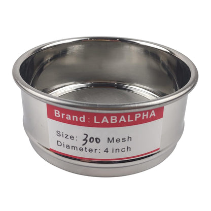 LABALPHA 70 Mesh Lab Sieves, Test Sieve #70 Mesh, 4'' Diameter, 304 Stainless Steel Wire Cloth (0.22mm)