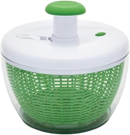 Farberware Small Pro Salad Spinner, 3.16 Qt Lettuce Spinner with Pump Mechanism, Colander Basket and Non-Slip Base - Compact Fruit Washer Spinner Bowl for Singles and Couples