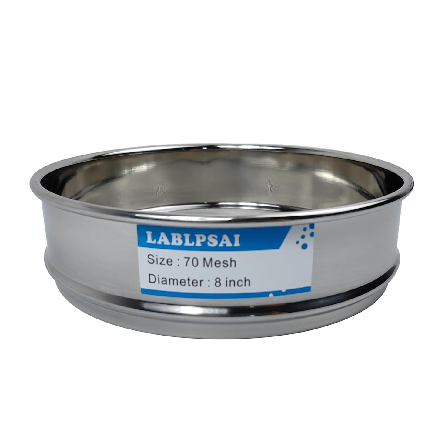 50 Mesh Lab Sieves 8" Diameter 304 Stainless Steel Wire Cloth Test Sieve for Industrial Laboratory Home
