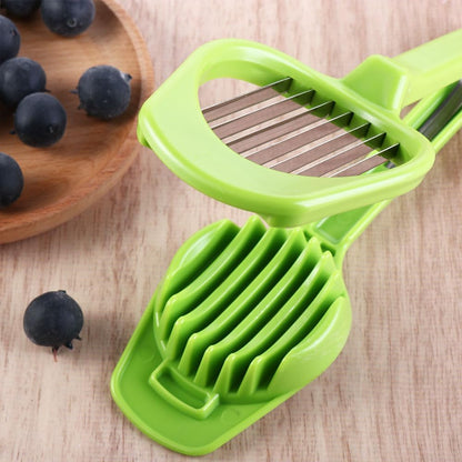Leadigol Stainless Steel Egg Slicer Boiled Egg Cutter Handheld Mushroom Kiwi Divider Tomato Cutter Egg Split Device Home Kitchen Bar Tool Multi-purpose Slicing Mould