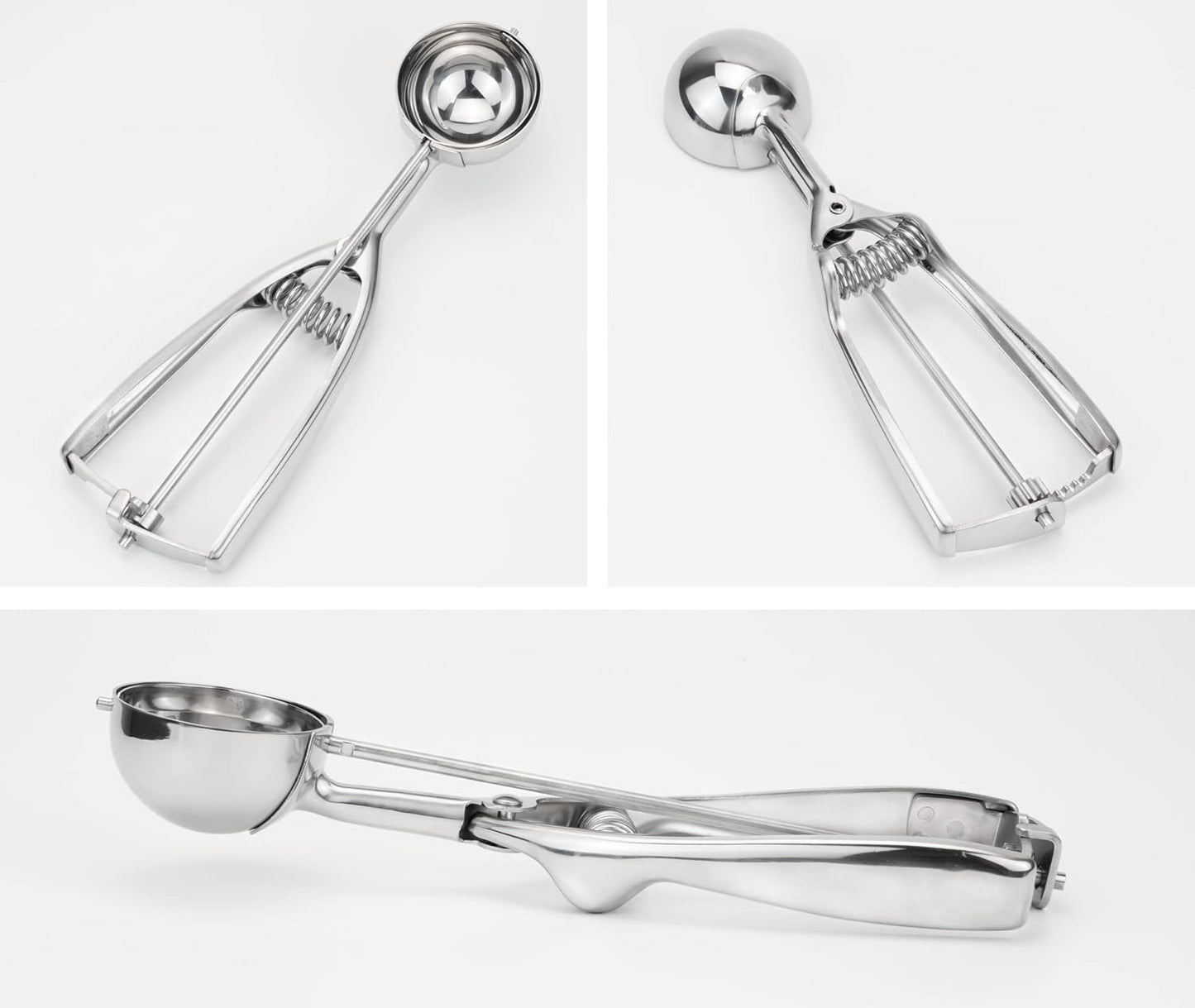 Professional 18/8 Stainless Steel Medium Cookie Scoop, Size 40