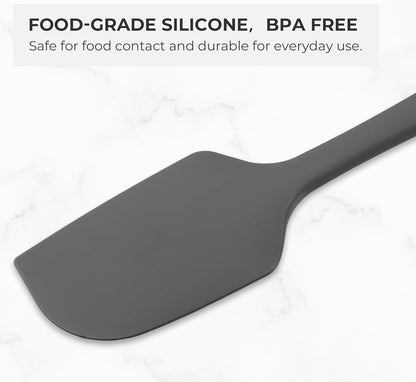 Elihome Mini Silicone Basting Pastry Brush, Cooking Brush for Oil Sauce Butter Marinades, Food Brushes for BBQ Grill Kitchen Baking, Baster Brushes Food Grade, Slate Teal Grey