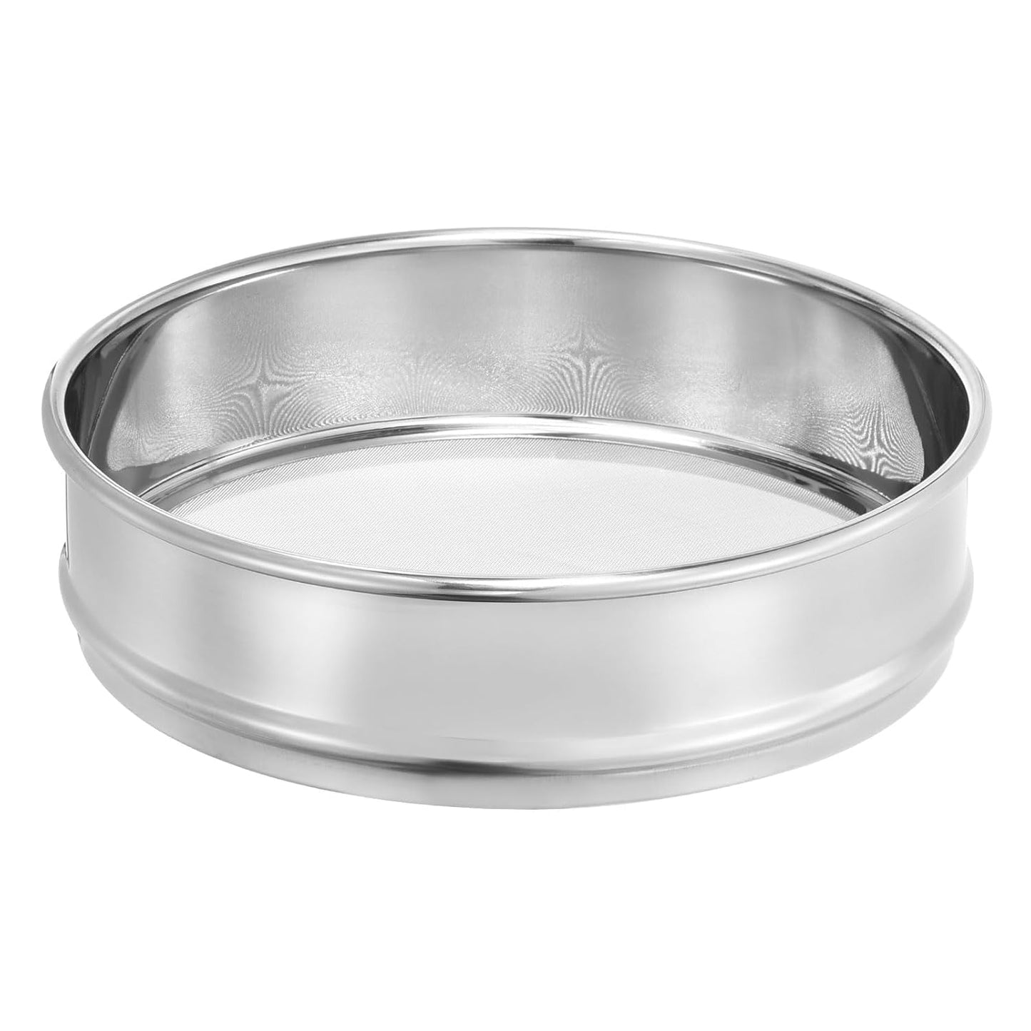 PATIKIL 10 Mesh Lab Sieve, 8" Diameter Test Sieve 304 Stainless Steel Wire Cloth (2mm) for Industrial Laboratory