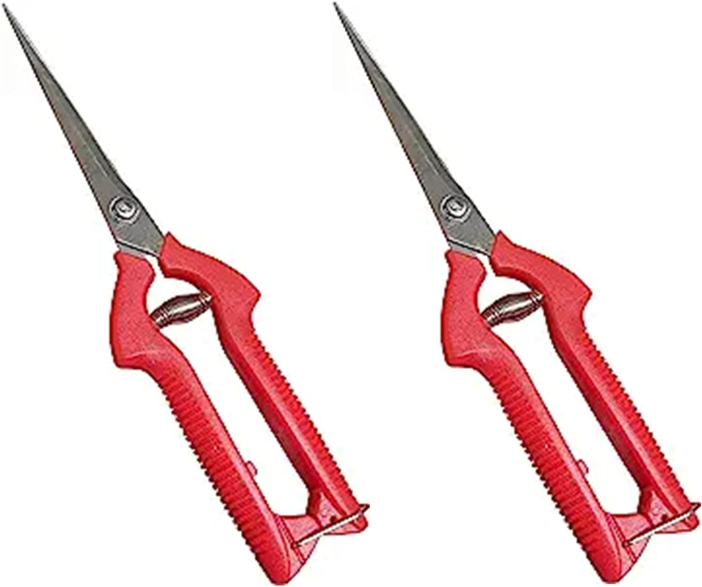 Garden Guru Extra Long Stainless Steel Pruner Pruning Shears Clippers Snips – Sharp Bonsai Cutter Plant Trimming Scissors – Straight Blade Garden Scissors Tool – Great for Roses Flowers Herbs Fruits