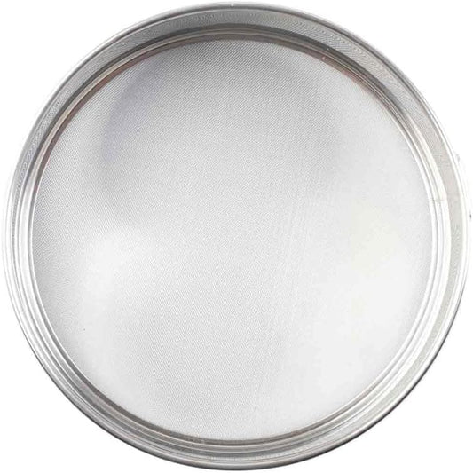 Tablecraft Fine Mesh Sieve Strainer, 12-Inch Round Ultra-Fine Stainless Steel Flour Filtering, Comfortable Handle, Baking, Food Prep and Cooking Tool for Foodservice, Restaurant and Home Use, 2" Deep