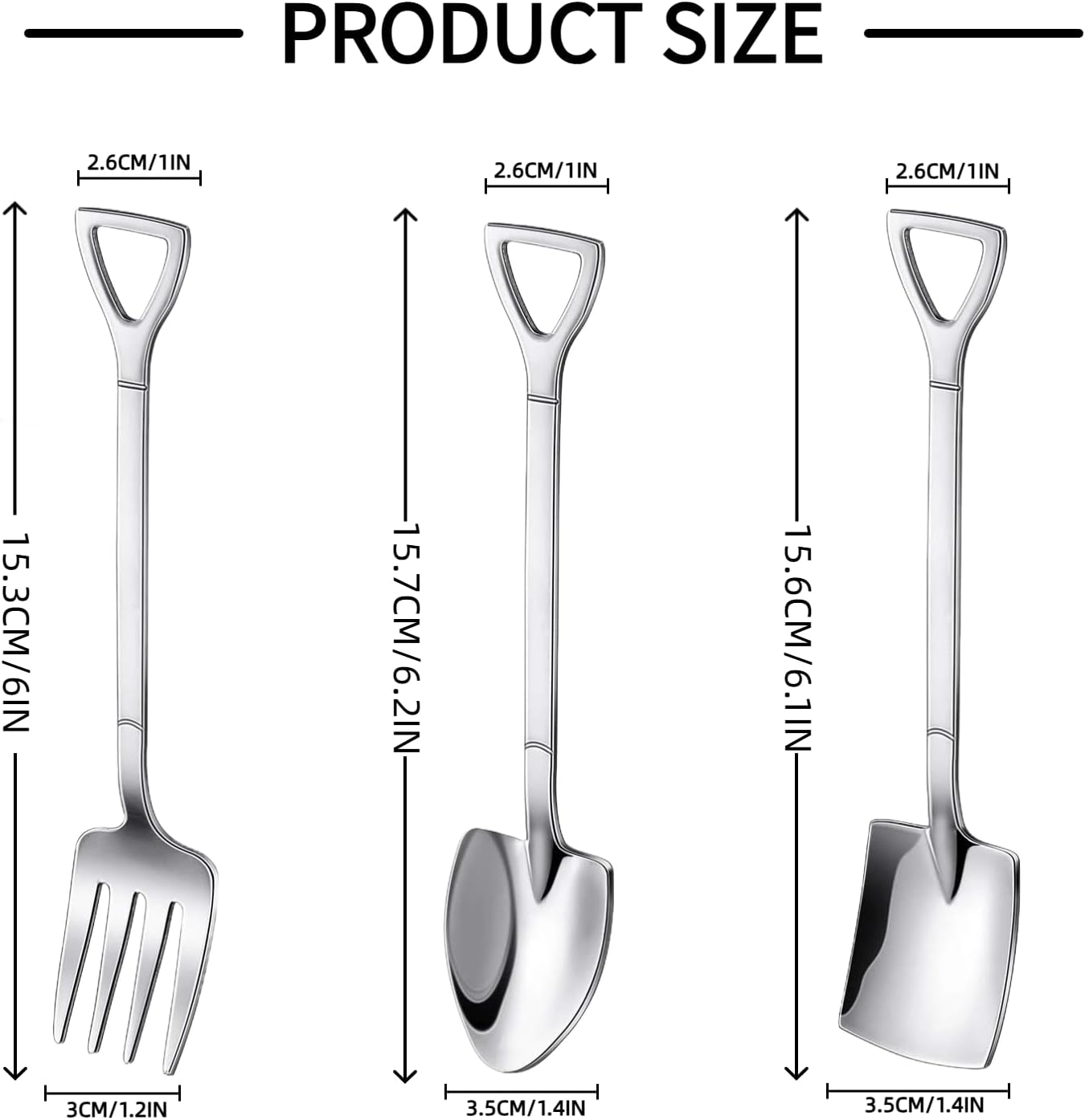 6-Piece Stainless Steel Cookie Scoop Set, 3 Sizes Ice Cream Scoop with Trigger Release, Portion Scoops for Baking, Cookie Dough, Meatballs, Melon Balls, Cupcakes, Desserts and Kitchen Prep