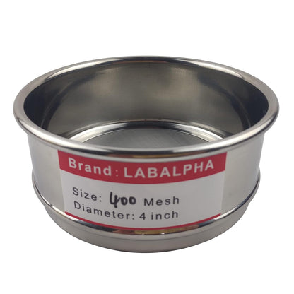 LABALPHA 70 Mesh Lab Sieves, Test Sieve #70 Mesh, 4'' Diameter, 304 Stainless Steel Wire Cloth (0.22mm)