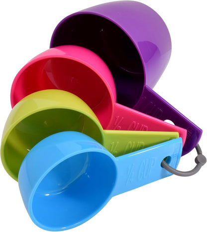 R&M International Colorful Measuring Spoons, 5-Piece Set
