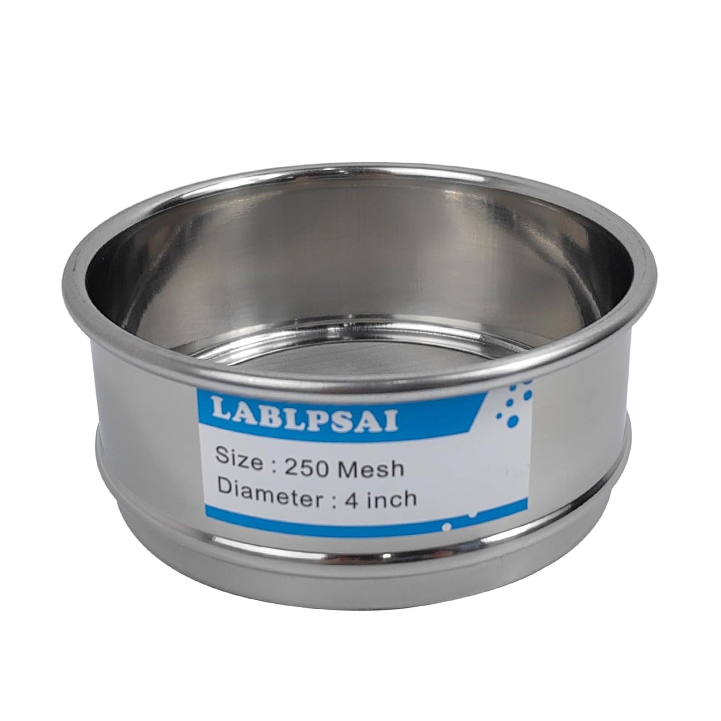 325 Mesh Lab Sieves 4" Diameter 304 Stainless Steel Wire Cloth Test Sieve for Industrial Laboratory Home