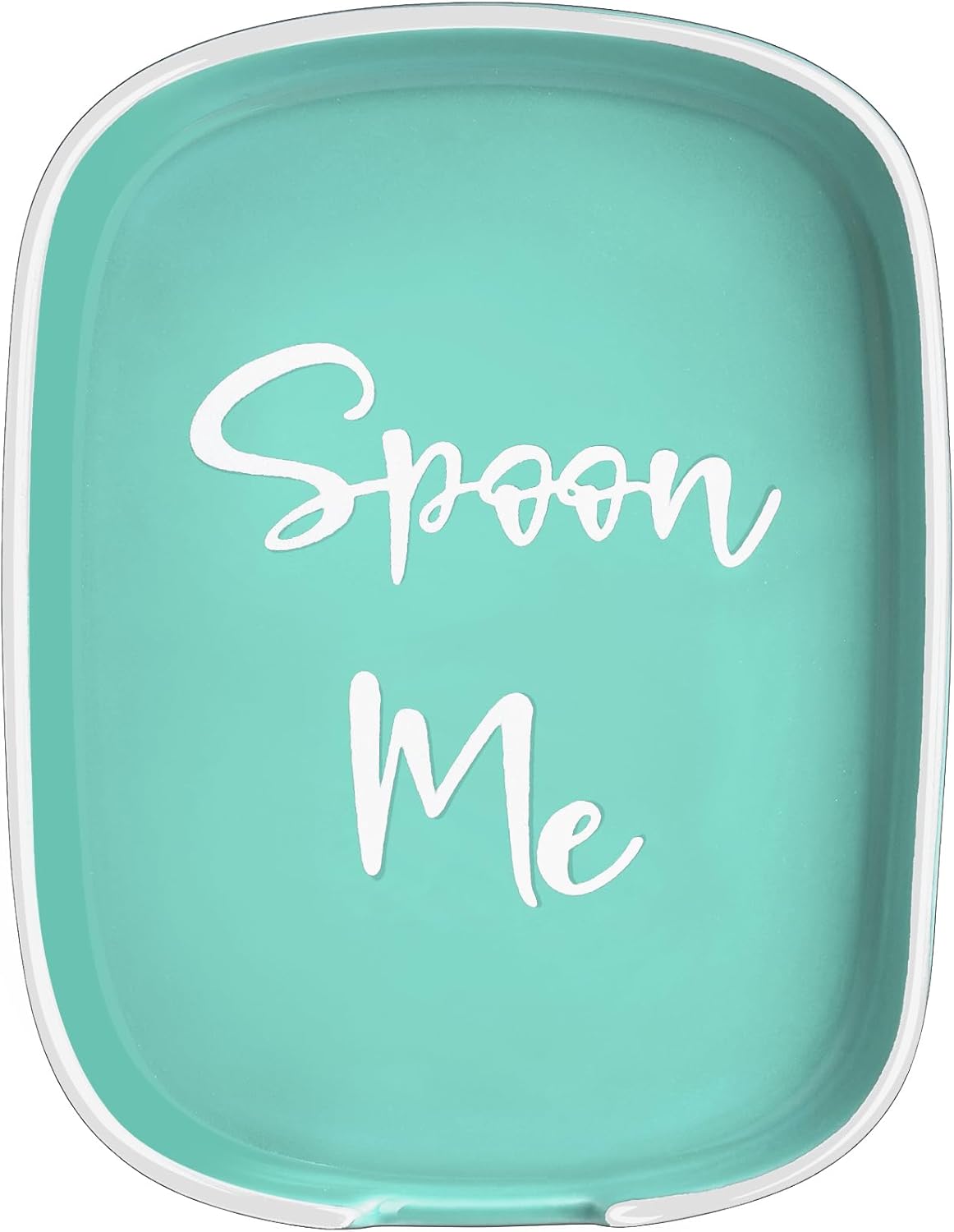 Ceramic Spoon Rest for Stove Top, Large Spoon Holder for Kitchen Counter, White Coffee Spoon Rest, Heat-Resistant Cooking Utensil Rest, Modern Farmhouse Kitchen Décor