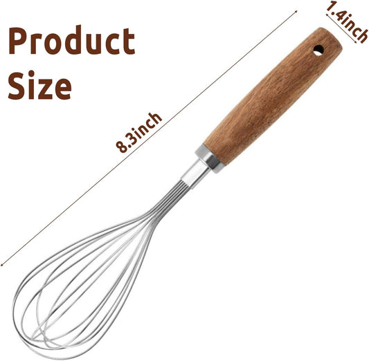 Mini Small Whisks Tool for Cooking,Stainless Steel Metal Dough Hand Whisk Egg Beater