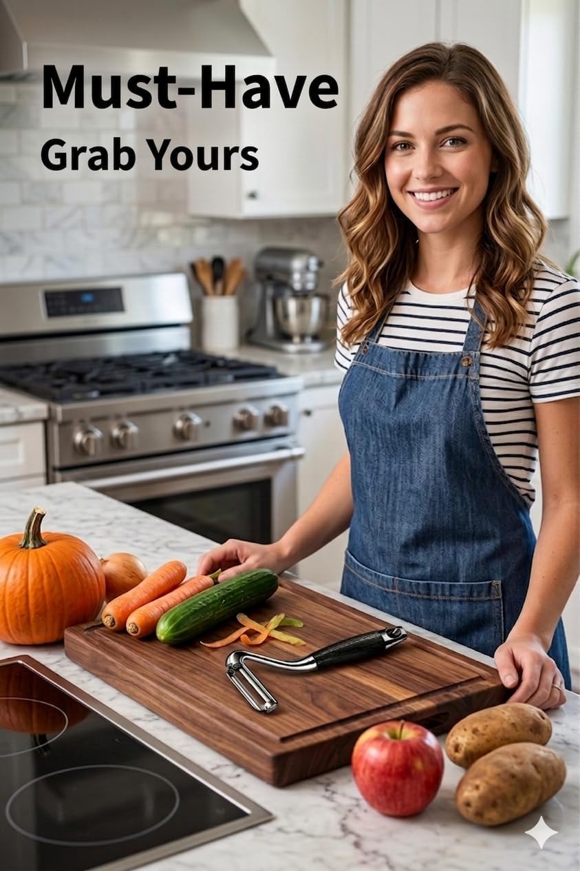 Vegetable Peeler,Nemesis of Bumpy Rough Root,Potato Peeler,Kitchen Sharp Stainless Steel Blade Veggie Gadgets for Fruit Apple Carrot Pumpkin Pineapple SugarCane Squash Papaya,(Right-Hand Only)